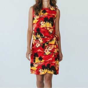 Pacific Legend Apparel Pacific Legend Sunset Red Cotton Sarong Made in Hawaii M